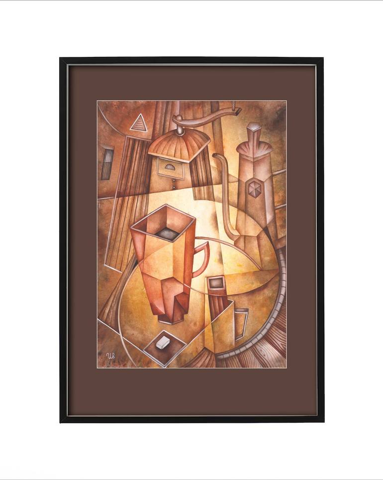 Original Cubism Still Life Painting by Eugene Ivanov