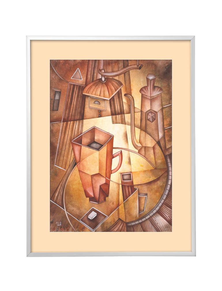 Original Cubism Still Life Painting by Eugene Ivanov