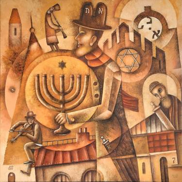 Original Cubism Religion Paintings by Eugene Ivanov