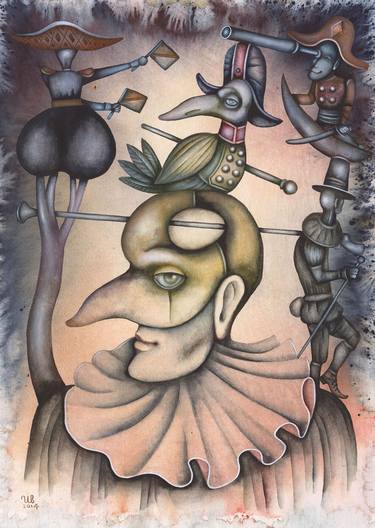 Original Surrealism Performing Arts Paintings by Eugene Ivanov