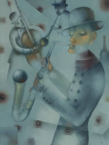 Original Cubism Music Paintings by Eugene Ivanov