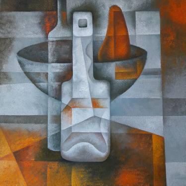 Original Cubism Still Life Paintings by Eugene Ivanov