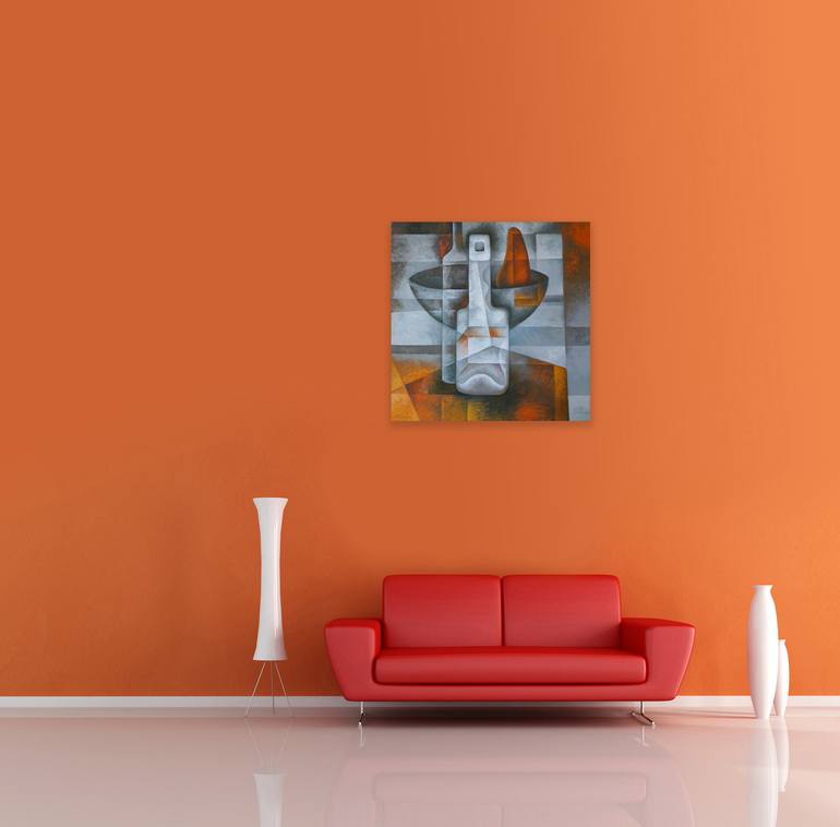 Original Cubism Still Life Painting by Eugene Ivanov