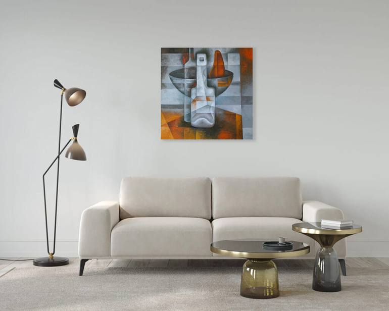 Original Cubism Still Life Painting by Eugene Ivanov