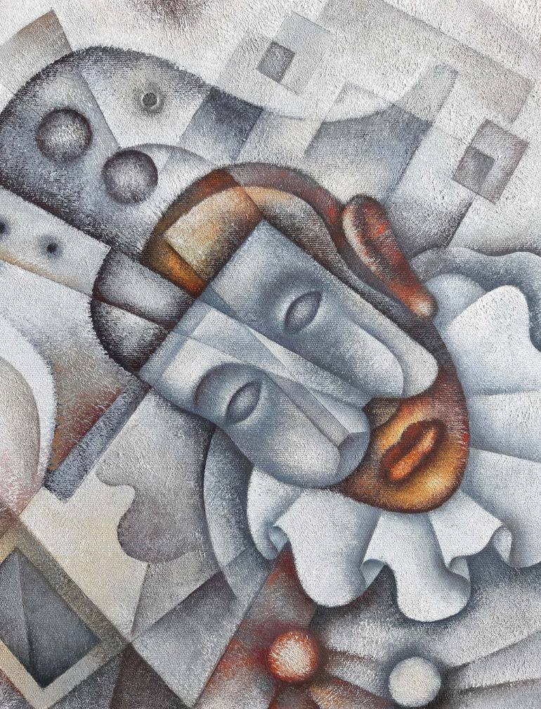 Original Cubism Culture Painting by Eugene Ivanov