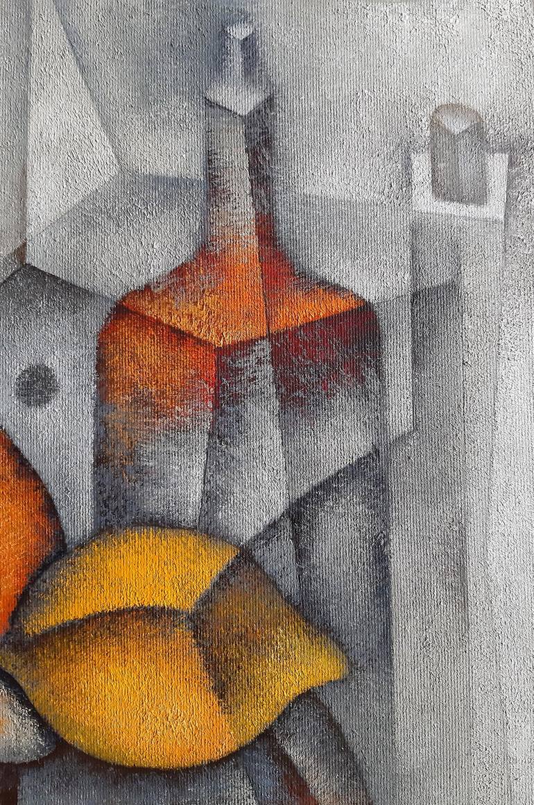 Original Cubism Still Life Painting by Eugene Ivanov