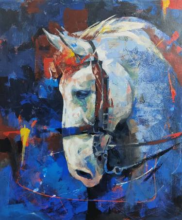 Original Fine Art Horse Paintings by Ashis Mondal