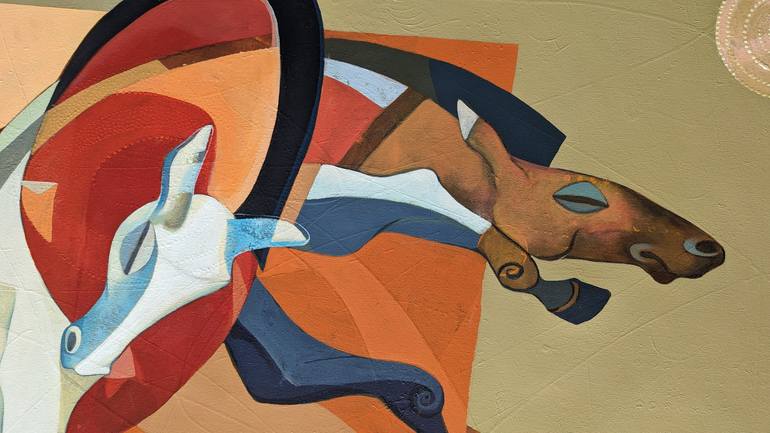 Original Conceptual Horse Painting by Ashis Mondal