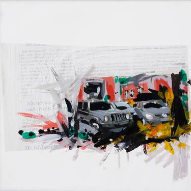 Original Expressionism Automobile Paintings by Ingo Horst Klett