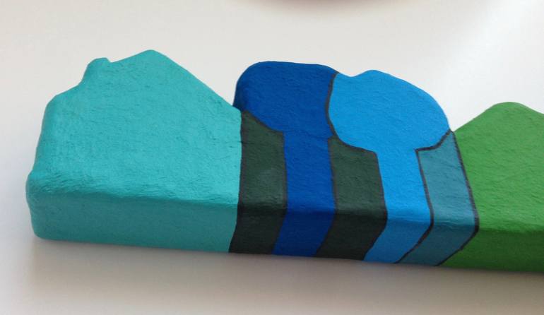 Original Art Deco Cities Sculpture by Eva Rouwens