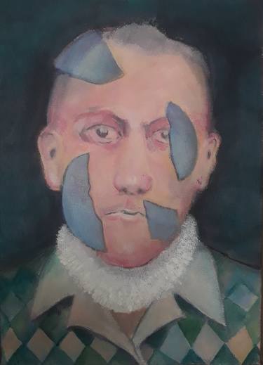 Original Abstract Expressionism Portrait Paintings by Petr Václavek  PBV