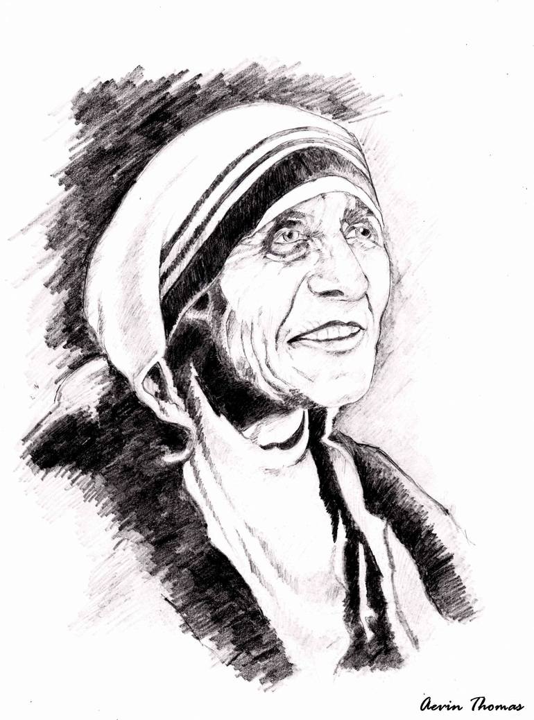 MOTHER TERESA the GREAT - Portrait Art in my Pen Drawing -… | Flickr-saigonsouth.com.vn