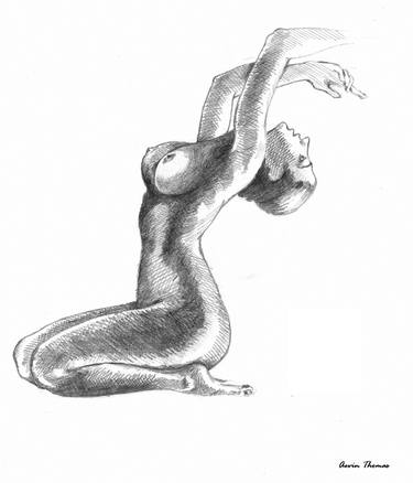 Original Figurative Erotic Drawings by Aevin Thomas