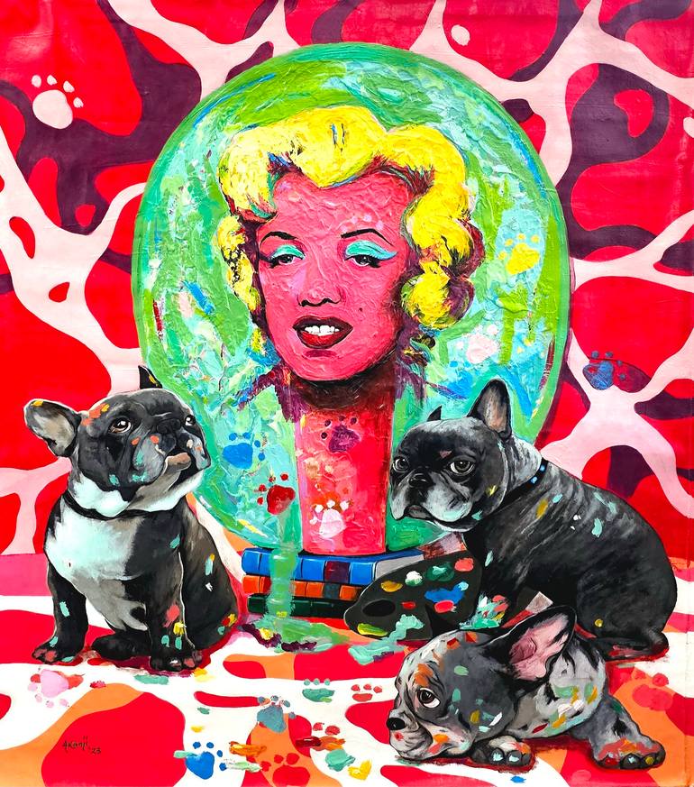 Original Conceptual Pop Culture/Celebrity Painting by Akanji Bolaji