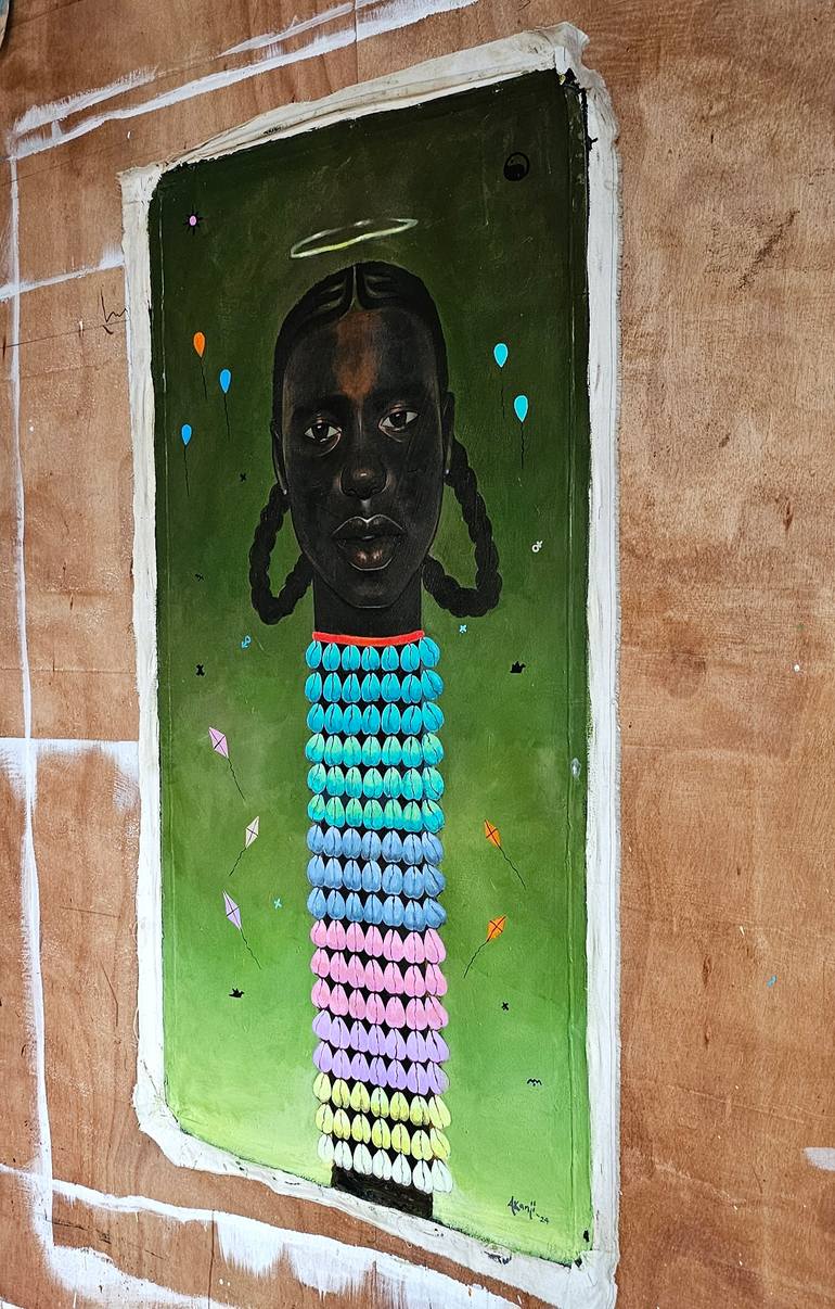 Original Abstract Expressionism Women Painting by Akanji Bolaji