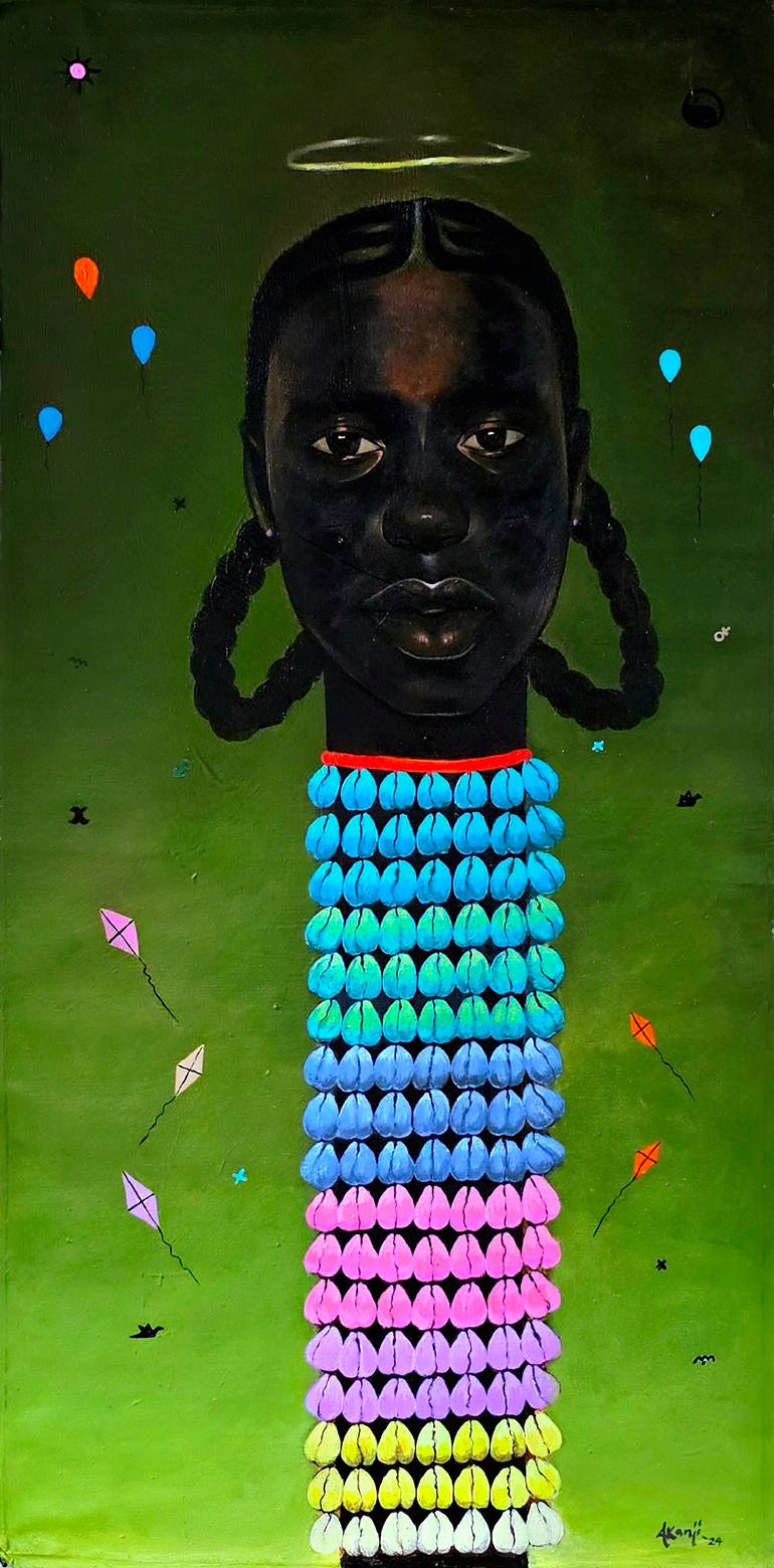 Original Abstract Expressionism Women Painting by Akanji Bolaji