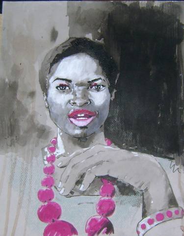 Print of Portrait Drawings by Akanji Bolaji