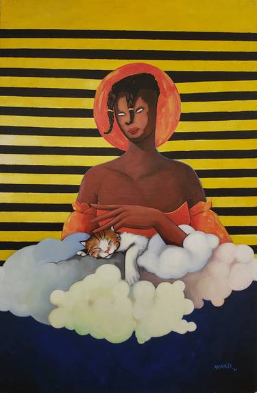 Print of Abstract Expressionism Fantasy Paintings by Akanji Bolaji