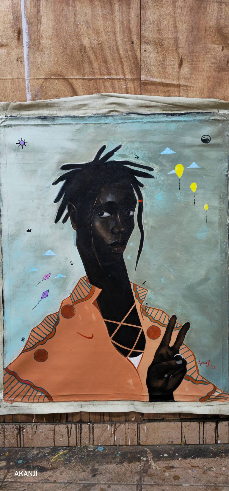 Original Contemporary People Painting by Akanji Bolaji