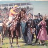 Queen Elizabeth at the Races 1 by Thomas de Marsay