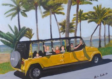Original Figurative Automobile Paintings by Melanie Coutts