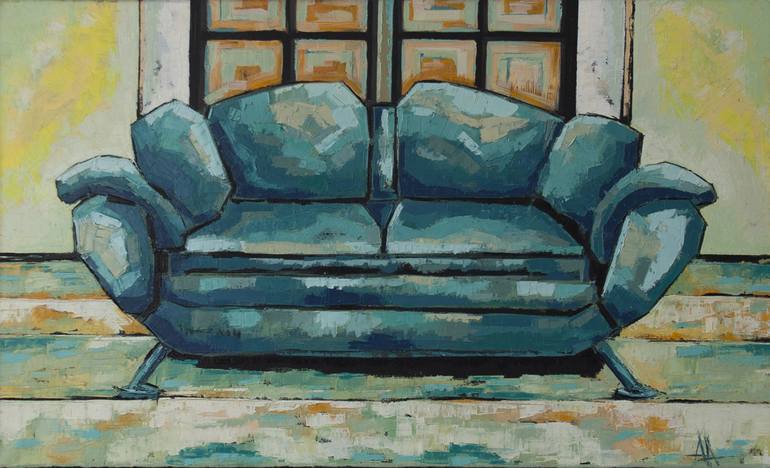 The Sofa Painting By Alexandru Dina