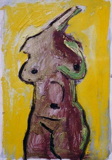 Print of Expressionism Nude Drawings by Alexandru Dina
