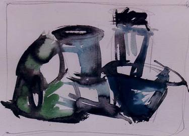 Print of Abstract Expressionism Still Life Drawings by Alexandru Dina