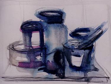 Original Still Life Drawings by Alexandru Dina