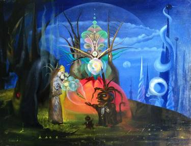 Original Surrealism Fantasy Paintings by TEIMURAZ GAGNIDZE