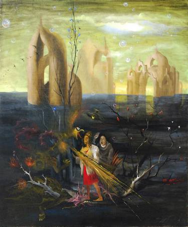 Print of Fantasy Paintings by TEIMURAZ GAGNIDZE