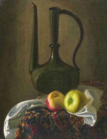 Print of Realism Still Life Paintings by TEIMURAZ GAGNIDZE