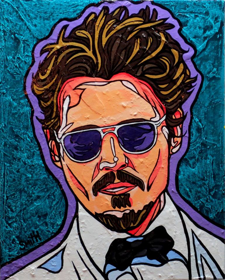 Johnny Depp ''SOLD'' Painting by Daniel Bertrand | Saatchi Art