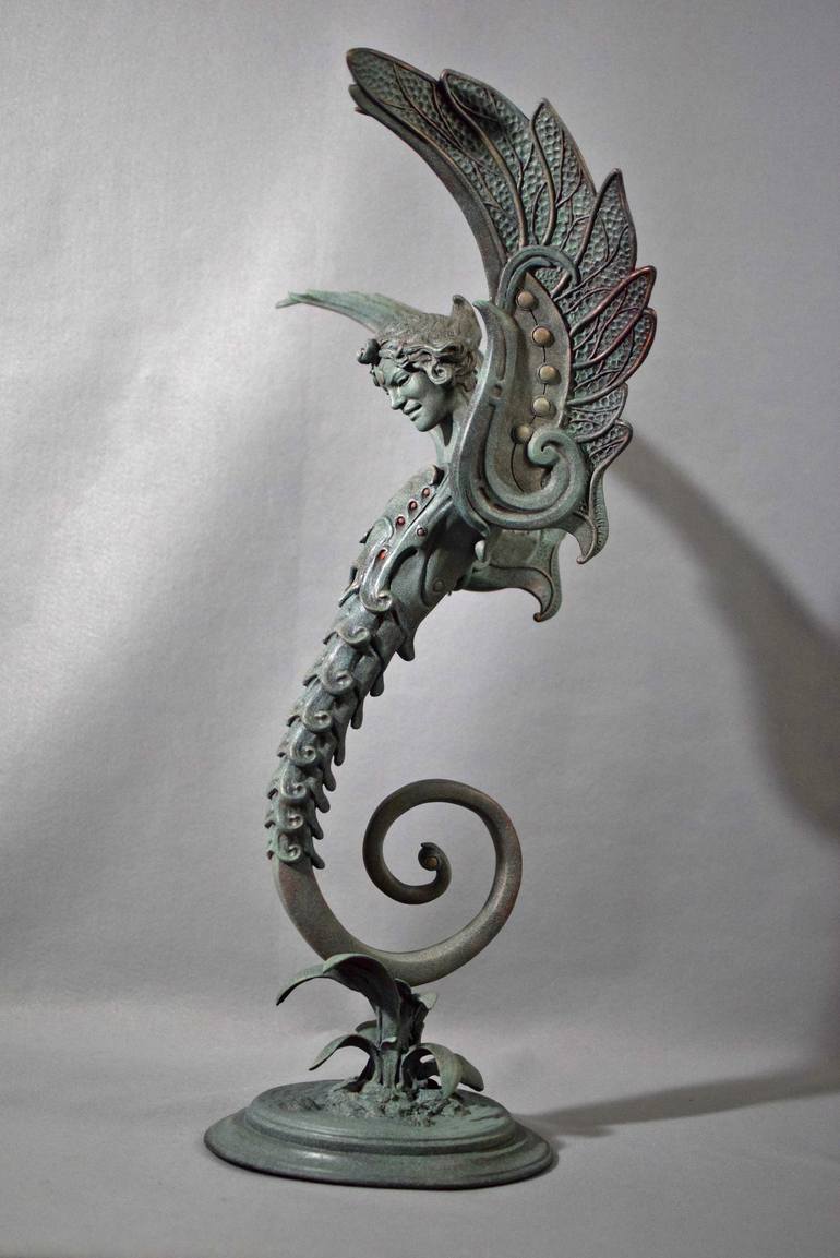 Original Figurative Fantasy Sculpture by Daniel Miller