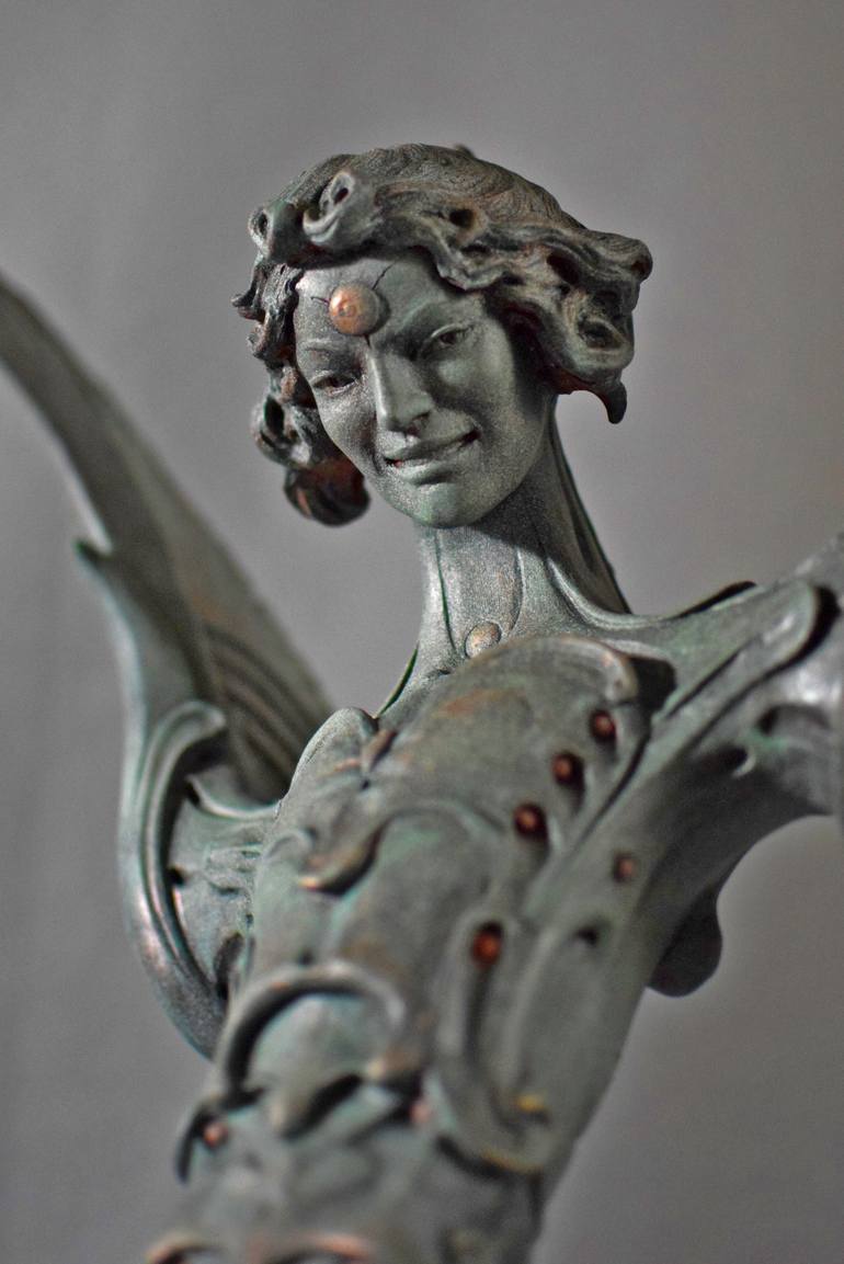 Original Figurative Fantasy Sculpture by Daniel Miller