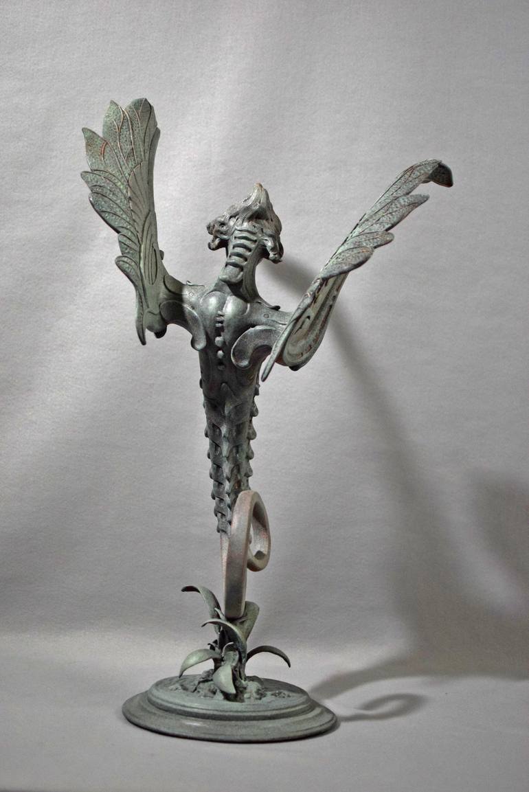 Original Figurative Fantasy Sculpture by Daniel Miller