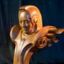An exercise in symmetry and arcs, combining materials.
Hard Maple with Copper wings and accents,