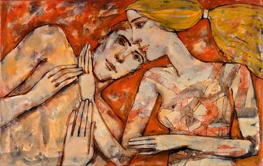 Print of Erotic Paintings by Voula Kereklidou