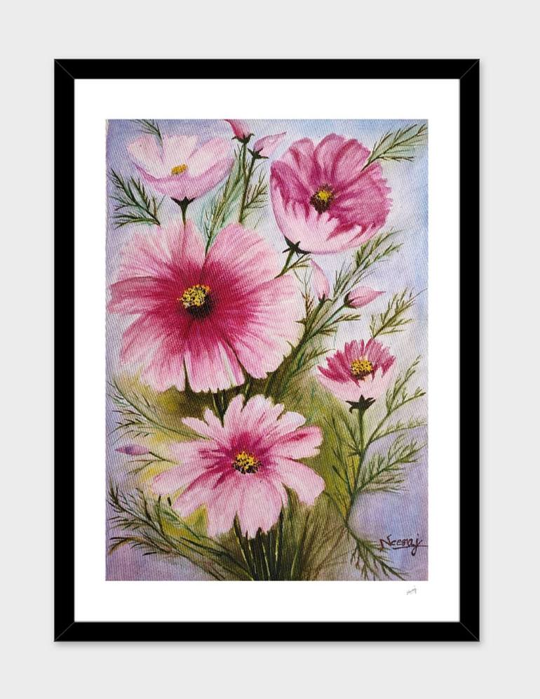 Original Contemporary Floral Painting by Neeraj Neeraj