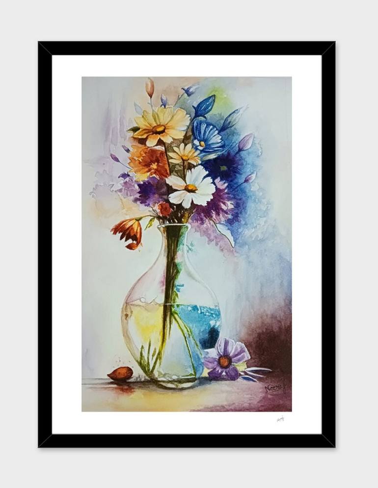 Original Conceptual Floral Painting by Neeraj Neeraj