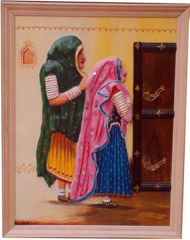 Print of Women Paintings by Neeraj Neeraj