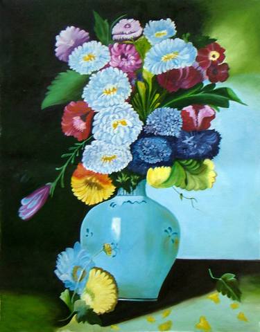 Print of Floral Paintings by Neeraj Neeraj