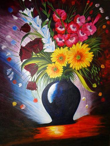 Print of Fine Art Floral Printmaking by Neeraj Neeraj