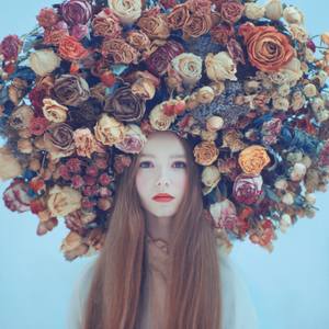 portrait in flowers - Limited Edition of 3