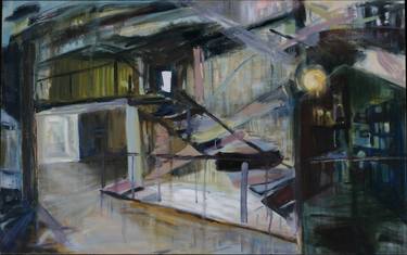 Original Expressionism Architecture Paintings by Aslihan Kaplan Bayrak