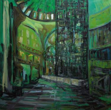 Original Architecture Paintings by Aslihan Kaplan Bayrak