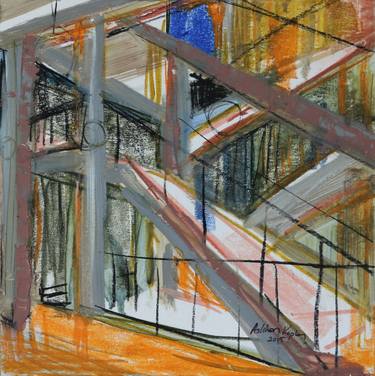 Print of Expressionism Architecture Paintings by Aslihan Kaplan Bayrak