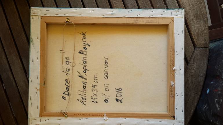 Original Abstract Expressionism Abstract Painting by Aslihan Kaplan Bayrak