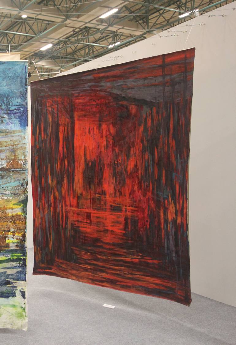 Original Abstract Expressionism Abstract Painting by Aslihan Kaplan Bayrak