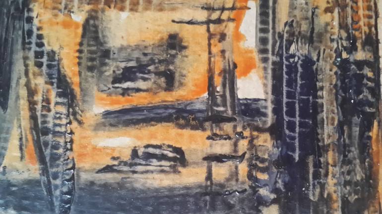 Original Abstract Expressionism Abstract Painting by Aslihan Kaplan Bayrak